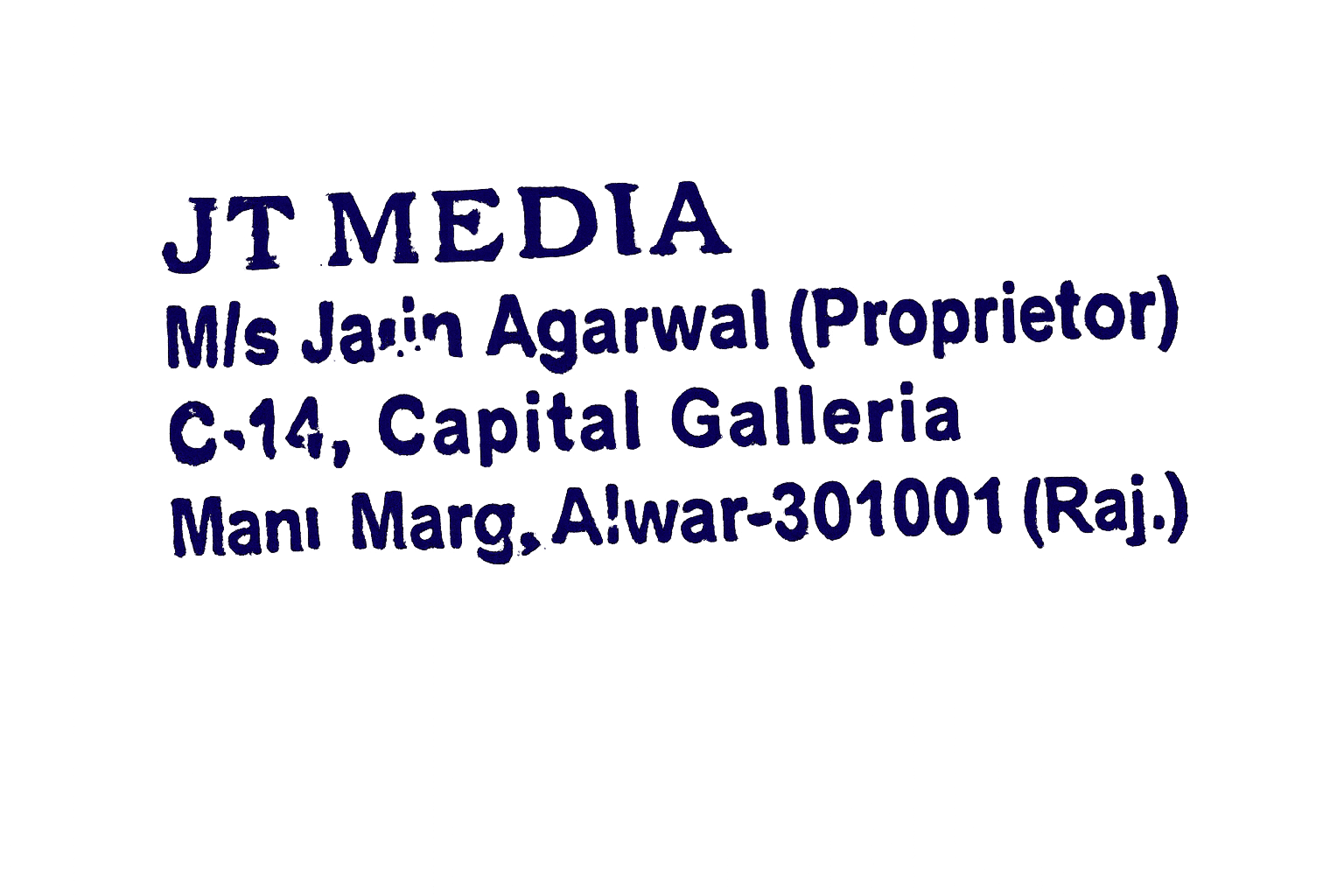 JT MEDIA company stamp